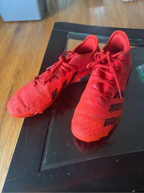 adidas Bright Red Athletic Shoes